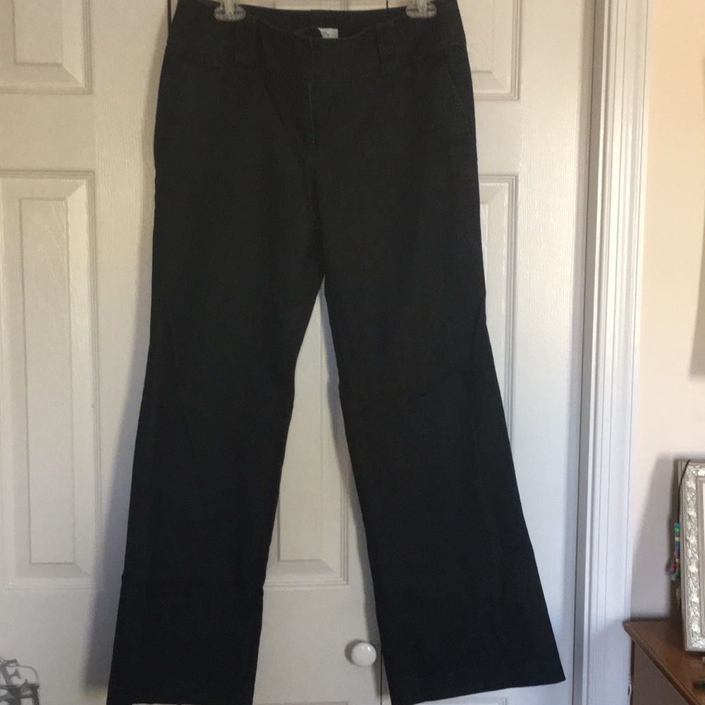 Loft wide leg denim dress pant